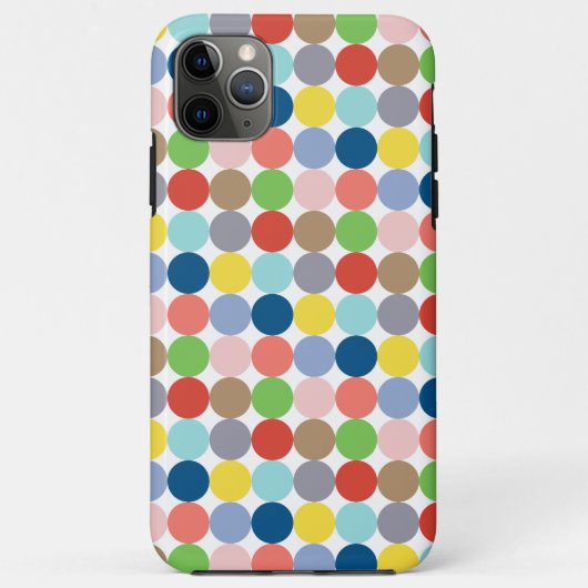 パステルカラーのカラフルな円形... Case-Mate iPhoneケース (裏面)