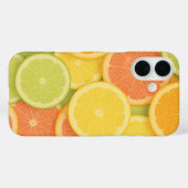 パステルカラーのカラフルな柑橘類のスライスパターン Case-Mate iPhoneケース (裏面 (横))
