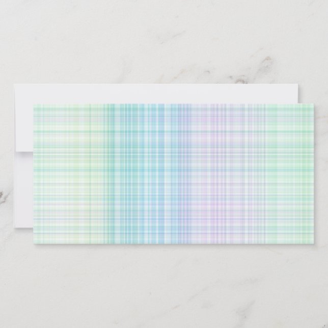 パステルカラーのギンガムパターン (正面)