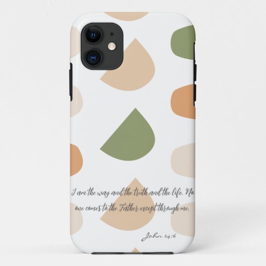 パステルカラーのクリスチャンな色合いのケース Case-Mate iPhoneケース (裏面)