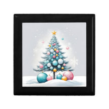 パステルカラーのクリスマスオーナメントブルーピンクオーバーサイズ