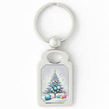 パステルカラーのクリスマスオーナメント