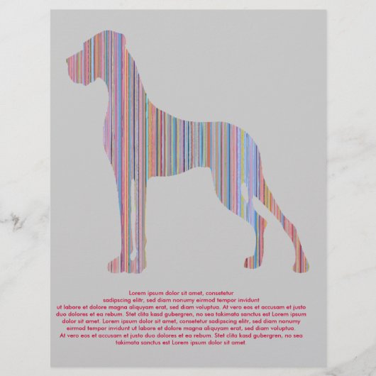 パステルカラーのグレート・ダン チラシ (正面)