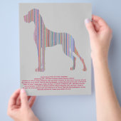 パステルカラーのグレート・ダン チラシ (手)