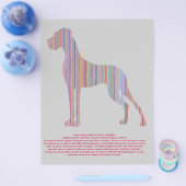 パステルカラーのグレート・ダン チラシ (シングル)