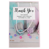 パステルカラーのケーキデコレーション ツール 誠にありがとう ミディアムペーパーバッグ (正面)