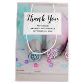 パステルカラーのケーキデコレーション ツール 誠にありがとう ミディアムペーパーバッグ (裏面)