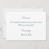 パステルカラーのコンフェッティ メイソンジャー 花嫁の仲間への招待状 招待状 (裏面)