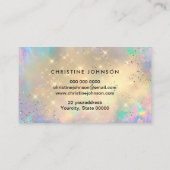 パステルカラーのゴールデンクラウドあなたのロゴ 名刺 (裏面)