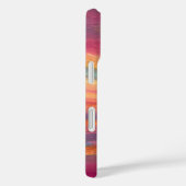 パステルカラーのサンセット抽象油絵フロー Case-Mate iPhoneケース (裏面 / 右)