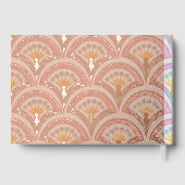 パステルカラーのシェルパターン ゲストブック (裏面)