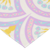 パステルカラーのシェルパターン テーブルクロス (アングル)