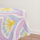 パステルカラーのシェルパターン テーブルクロス (インサイチュ)