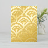 パステルカラーのシェルパターン 箔シーズンカード (立ち正面)