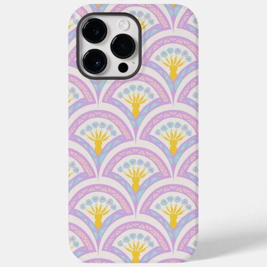 パステルカラーのシェルパターン Case-Mate iPhoneケース (裏面)