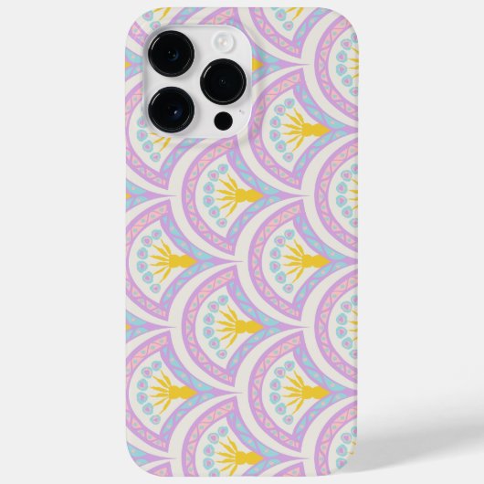 パステルカラーのシェルパターン Case-Mate iPhoneケース (裏面)