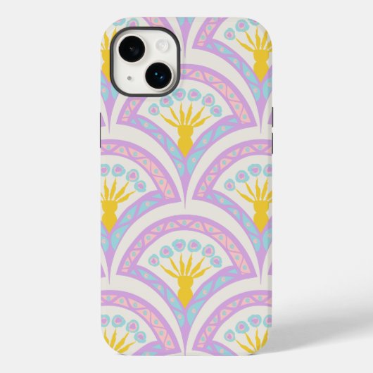 パステルカラーのシェルパターン Case-Mate iPhoneケース (裏面)