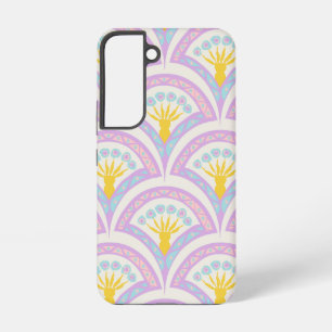 パステルカラーのシェルパターン SAMSUNG GALAXY S22ケース