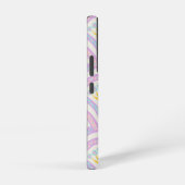 パステルカラーのシェルパターン SAMSUNG GALAXYケース (右側面)
