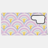 パステルカラーのシェルパターン SAMSUNG GALAXYケース (裏面横)