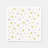 パステルカラーのスターフレーク。 スタンダードカクテルナプキン (正面)