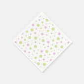 パステルカラーのスターフレーク。 スタンダードカクテルナプキン (角)