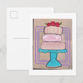 パステルカラーのタワー ポストカード (正面/裏面)