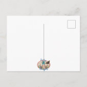 パステルカラーのタワー ポストカード (裏面)