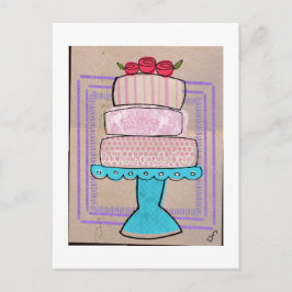 パステルカラーのタワー ポストカード