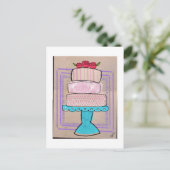 パステルカラーのタワー ポストカード (スタンド正面)