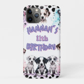パステルカラーのダルメシアン お誕生日パーティー Case-Mate iPhoneケース (裏)