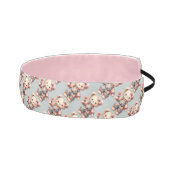 パステルカラーのテディベアが花を持ってオーバーオールを着ている アスレチックヘッドバンド (右)