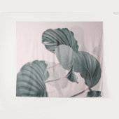 パステルカラーのトロピカルエレガンス タペストリー (正面(横))