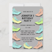 パステルカラーのハイキングブーツカスタマイズ 招待状 (正面)