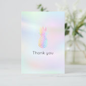 パステルカラーのパイナップル感謝していタお前 サンキューカード (スタンド正面)