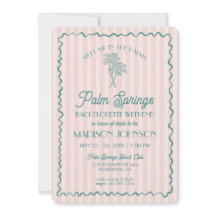 パステルカラーのパームスプリングス ビーチ バチェロレッテ ウィークエンド