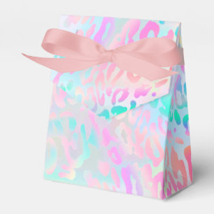 パステルカラーのヒョウ皮 フェイバーボックス