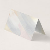 パステルカラーのブラシストロークの背景 名刺 (裏面)