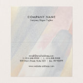パステルカラーのブラシストロークの背景 名刺 (内部フラット)