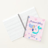 パステルカラーのペリウィンクル色の人魚姫 ノートブック (内部)