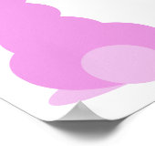 パステルカラーのポスターに3個の小さなバンニー ポスター (角)