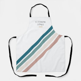 パステルカラーのミニマルデザイン エプロン