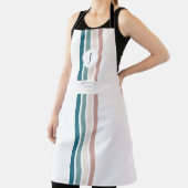 パステルカラーのミニマルデザイン エプロン (インサイチュ)