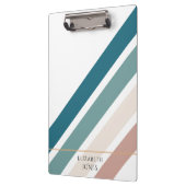 パステルカラーのミニマルデザイン クリップボード (左)