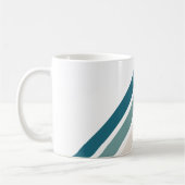 パステルカラーのミニマルデザイン コーヒーマグカップ (左)