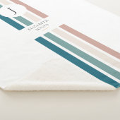 パステルカラーのミニマルデザイン シェルパブランケット (3/4)