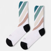 パステルカラーのミニマルデザイン ソックス (左)