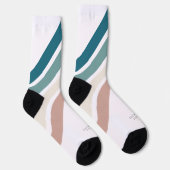 パステルカラーのミニマルデザイン ソックス (右)