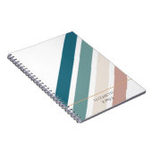 パステルカラーのミニマルデザイン ノートブック (右側)