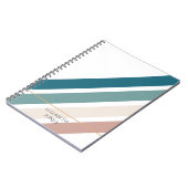 パステルカラーのミニマルデザイン ノートブック (左側)